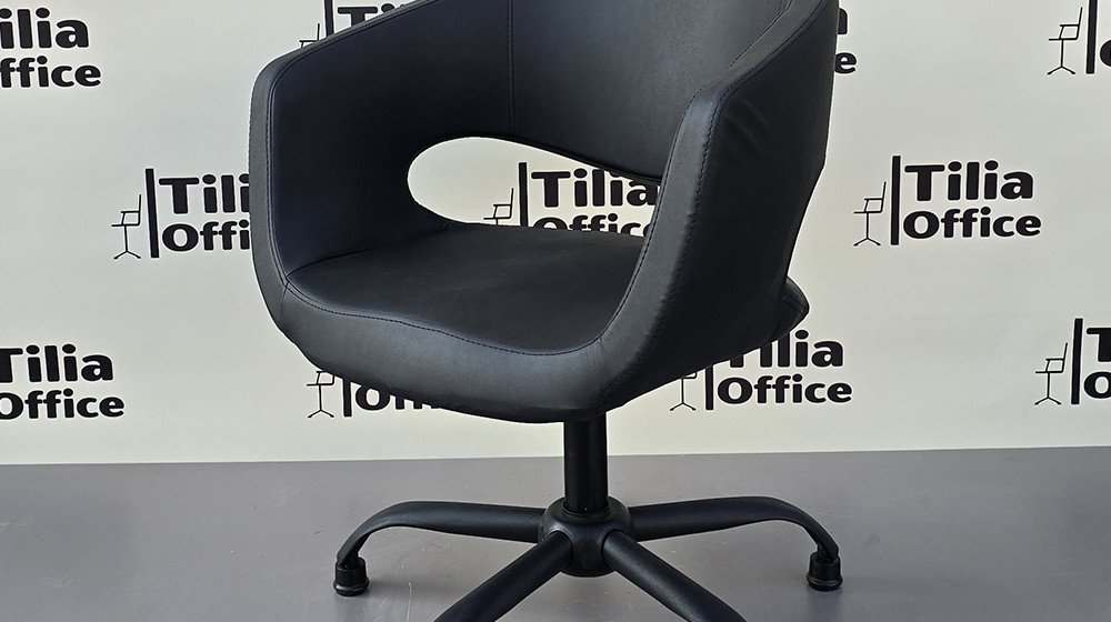 Flora Kesim Tarama Çalışma Bekleme Koltuğu Siyah Yonca Sabit Ayak